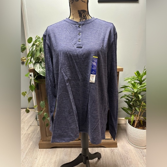 Apt. 9 Other - Apt. 9 men’s premier flex long sleeve nevy henley tee. Size XL. NWT.